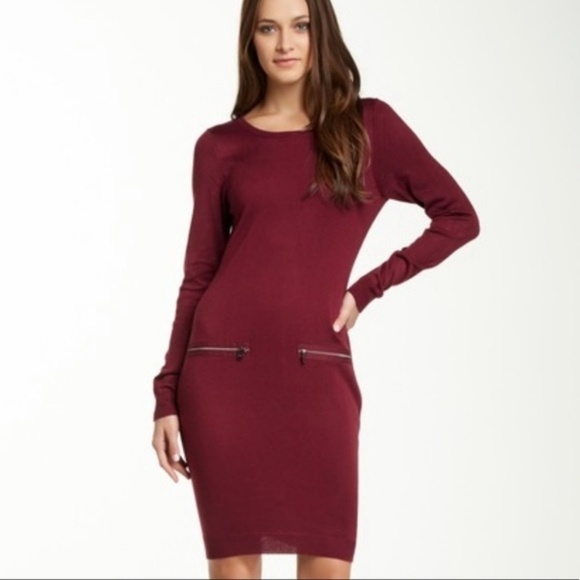 Andrew Marc Women's Long Sleeve Sweater Dress - Picture 1 of 8